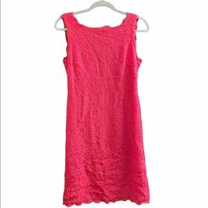 Adrianna Papell Lace Fuchsia Dress